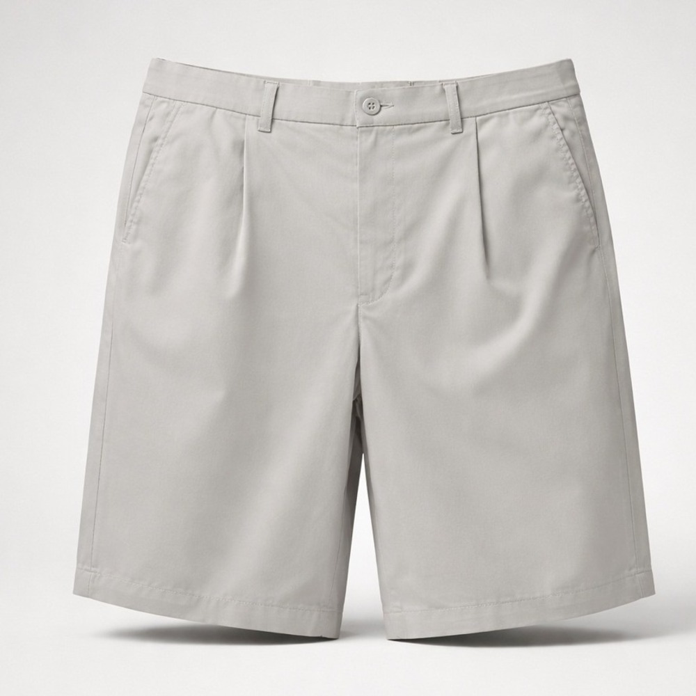 PGA Tour Golf Shorts‎ Size 42 Beige Pleated Front Performance Mens